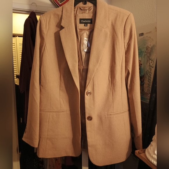 Chadwicks Jackets & Blazers - NWT Soft Taupe Suit Blazer